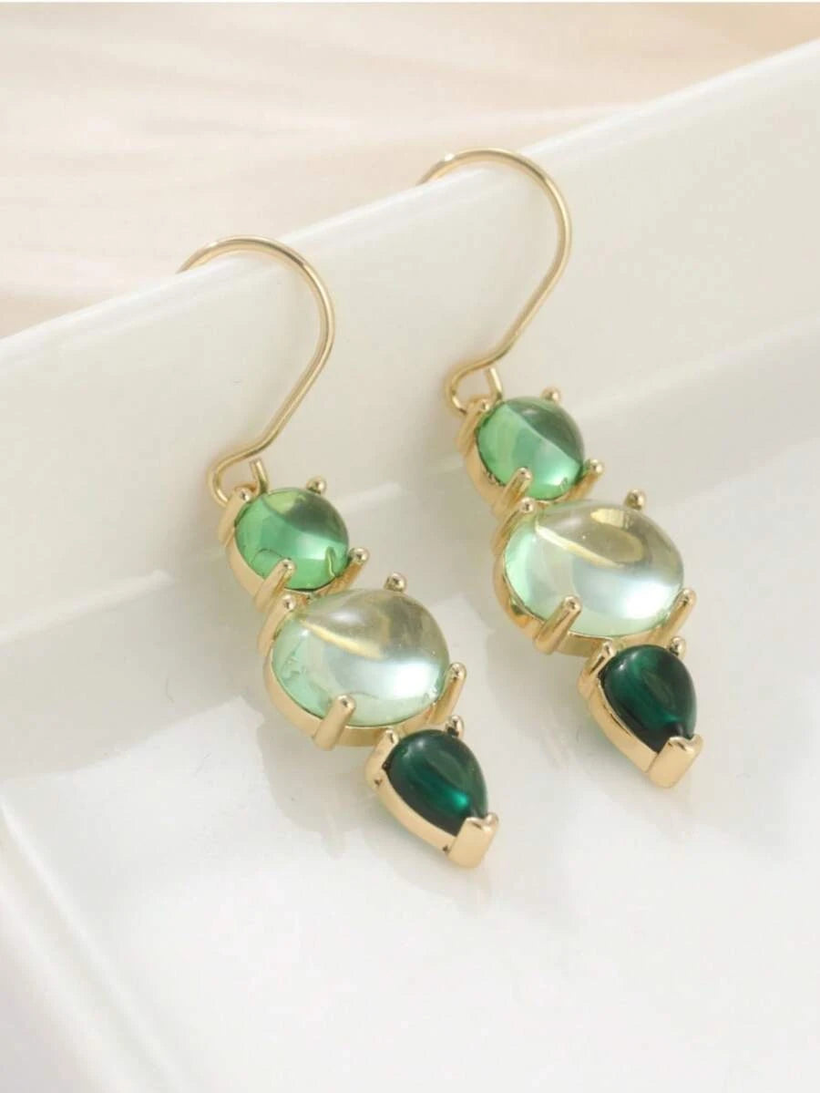 Retro Minimalist Geometric Drop Earrings