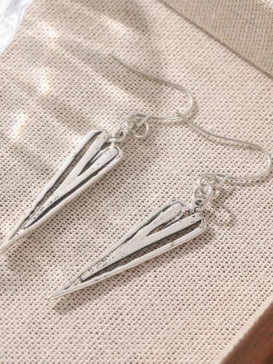 Vintage Hollow Heart Pendant Earrings