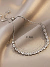 Andkiss Cubic Zirconia Decor Bracelet