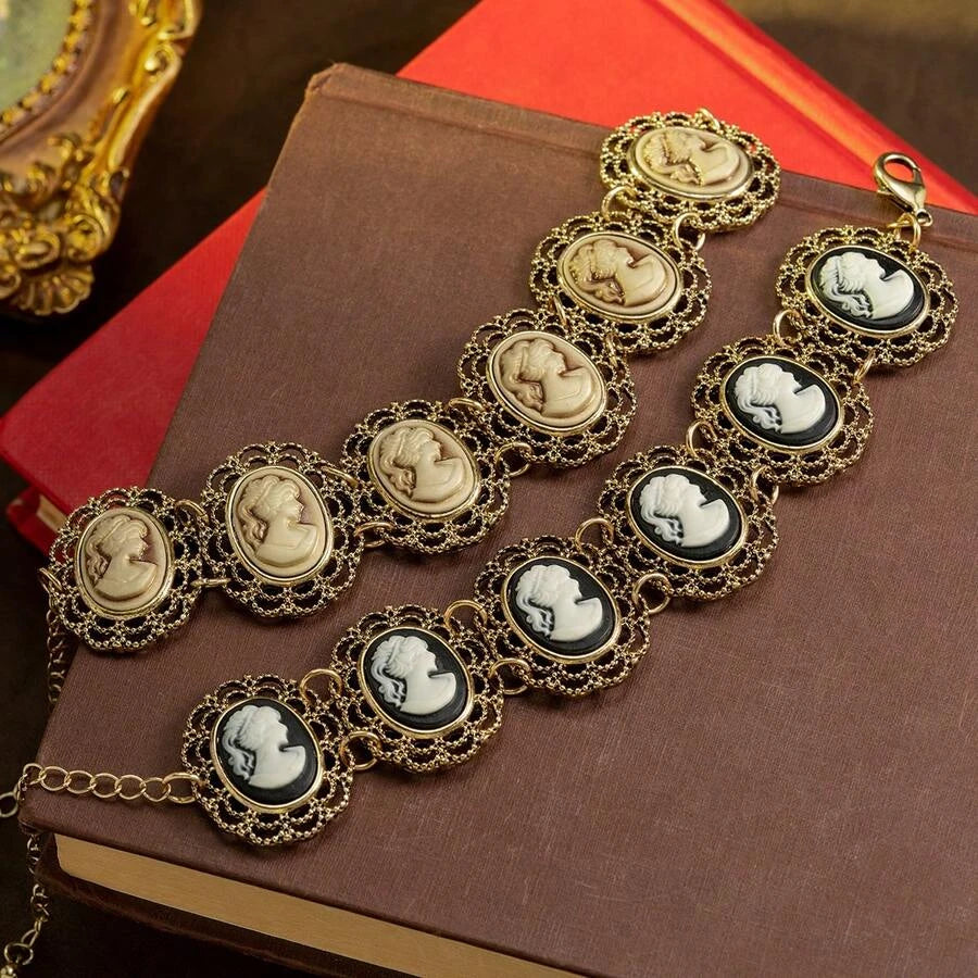 Vintage Cameo Relief Bracelet