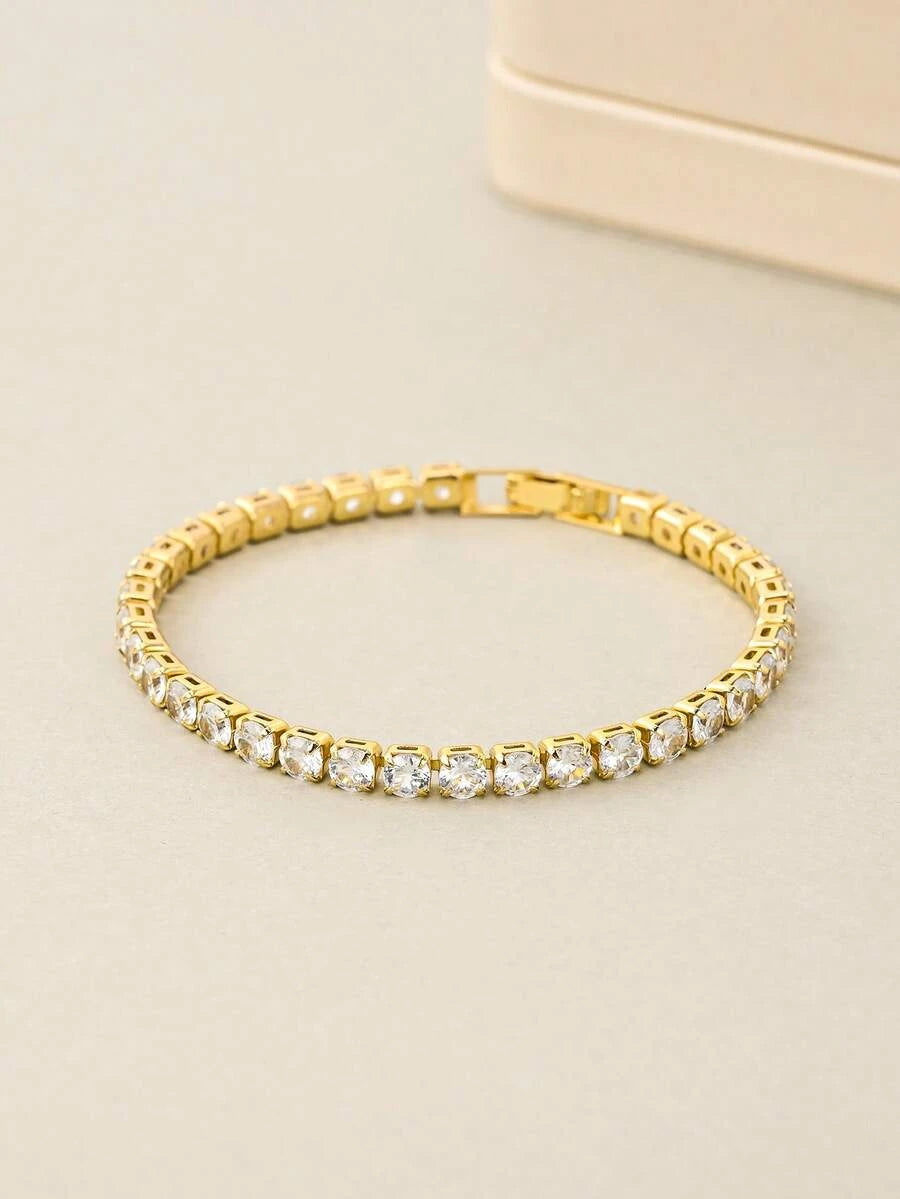 Gold Clover Bracelet Set