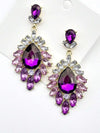 Retro Colorful Flower Stud Earrings