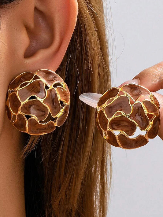 Vintage French Enamel Earrings