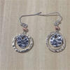 Bohemian Vintage Hollow Round Pendant Earrings