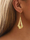 Vintage Hollow Geometric Pendant Earrings