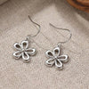 Vintage Bohemian Silver Flower Earrings