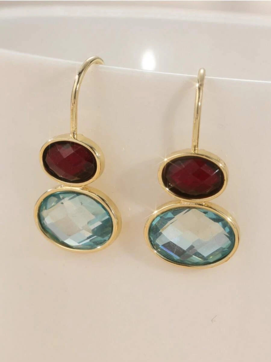 Retro Minimalist Geometric Drop Earrings