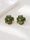Vintage Floral Stud Earrings