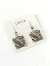 Vintage Minimalist Distressed Metal Disc Earrings