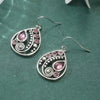 Vintage Bohemian Silver Dangle Earrings