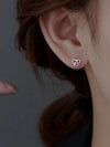 Elegant Heart Earring Studs