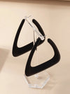 Geometric Design Hoop Earrings