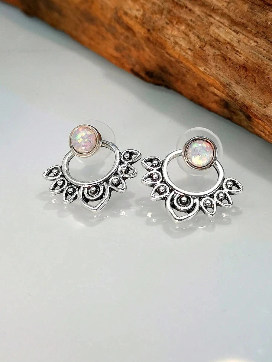 Minimalist Crystal Stud Earrings