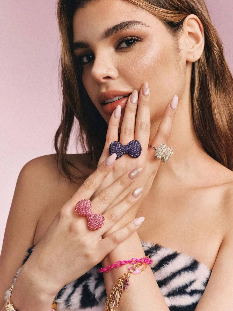 Handmade Bowknot Ring Set