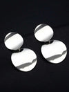 Retro Fashion Metal Round Disc Earrings