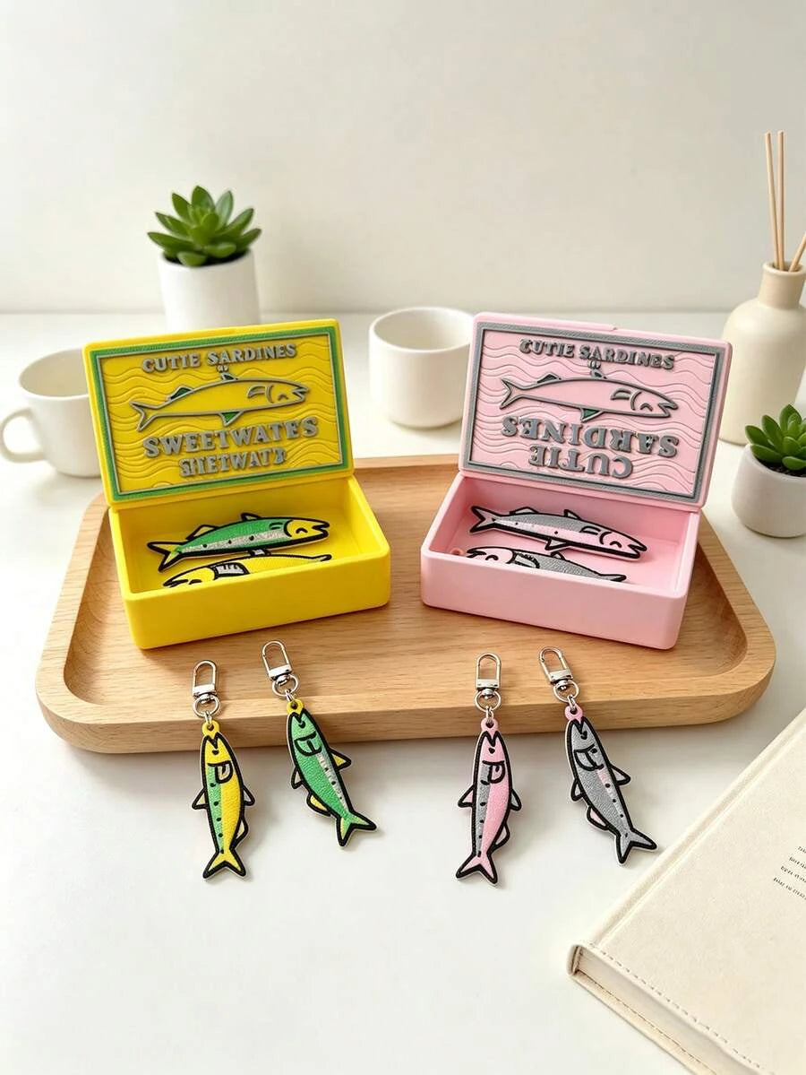 Sardine Can Bag Charm Set