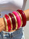 Vintage Red Bracelet Set
