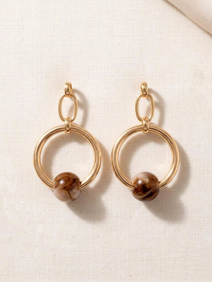 Vintage Geometric Long Earrings