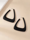 Geometric Design Hoop Earrings