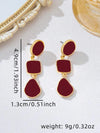 Vintage Geometric Asymmetrical Drop Earrings