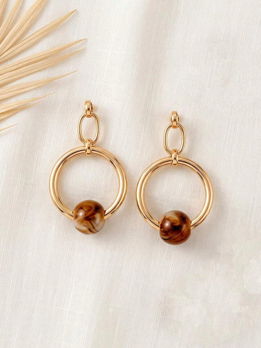 Vintage Geometric Long Earrings