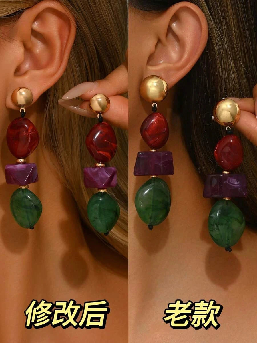 Bohemian Gold Drop Earrings