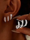 Vintage Resin U-Shaped Earrings
