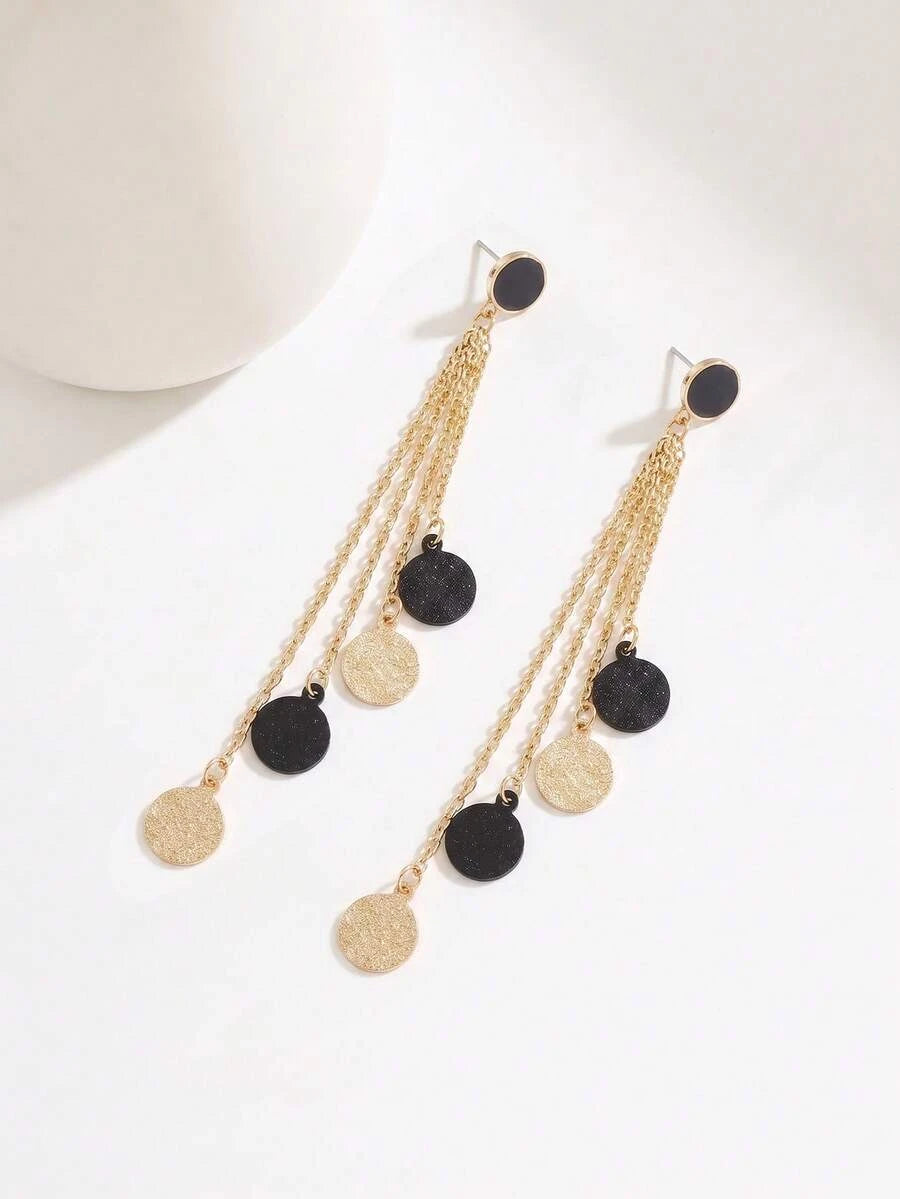 Vintage Tassel Chain Dangle Earrings