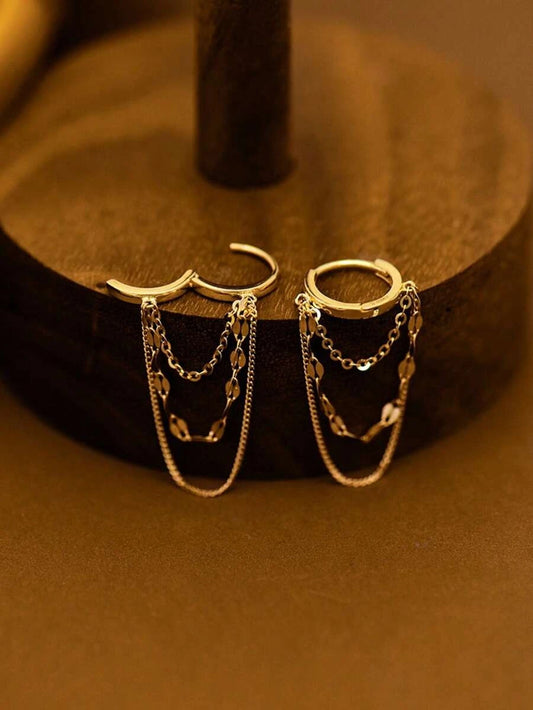 Stainless Steel Chain Earrings