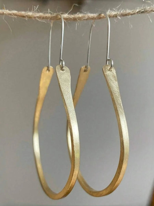 Simple Vintage Silver Earrings