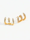 Vintage Resin U-Shaped Earrings