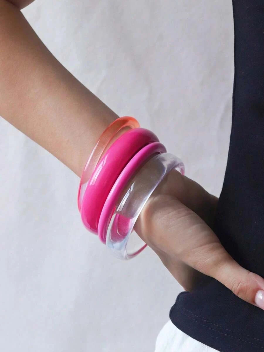 Yellow Round Bracelet Set
