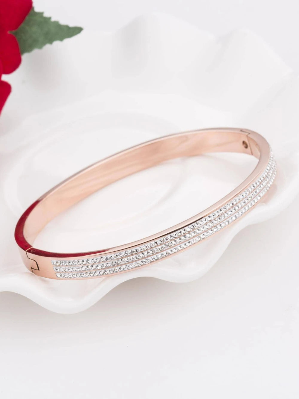 Cubic Zirconia Decor Bangle