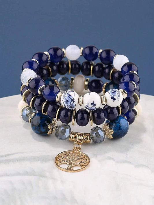 Tree Shaped Jewelry Bracelet Set