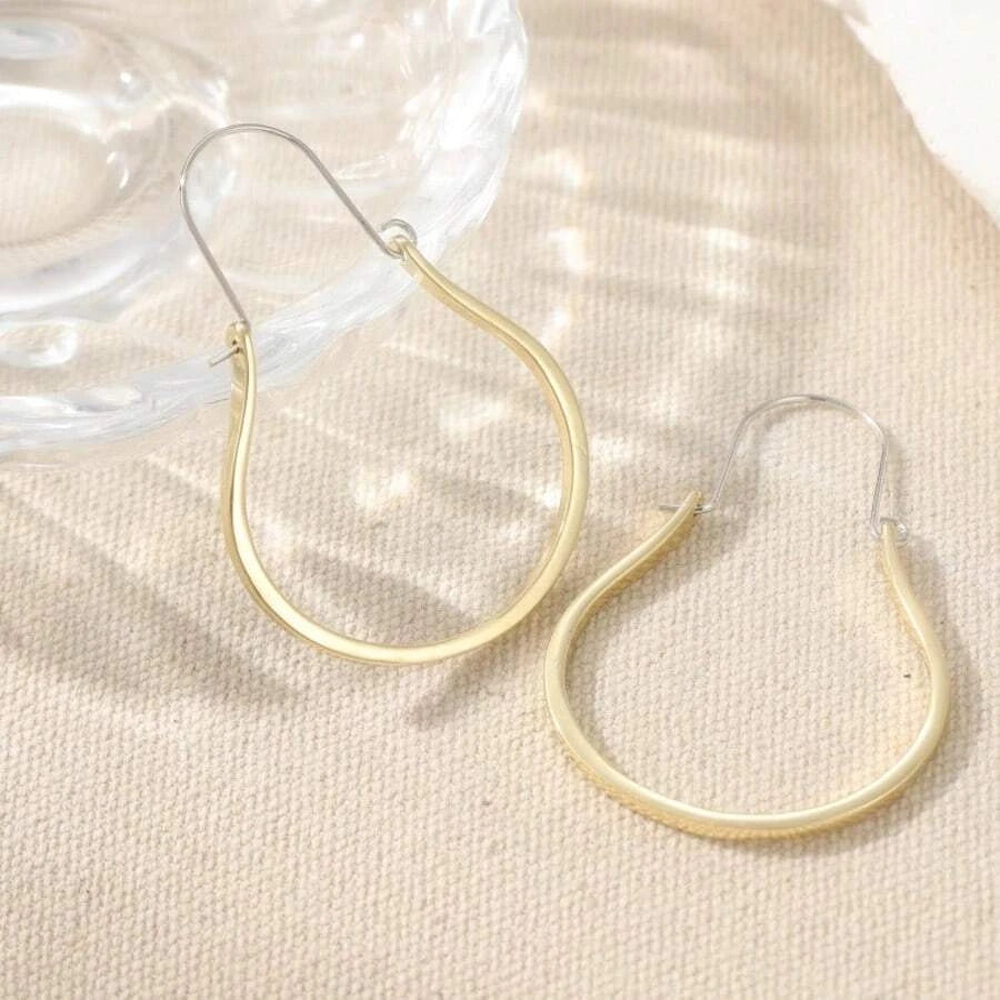 Simple Vintage Silver Earrings