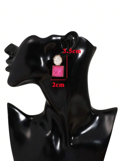 Square Drop Earrings