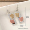 Vintage Minimalist Geometric Heart Earrings