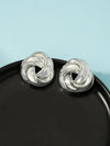 Geometric Old Money Gold Earring Studs