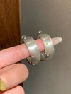 Round Metal Polka Dot Earrings