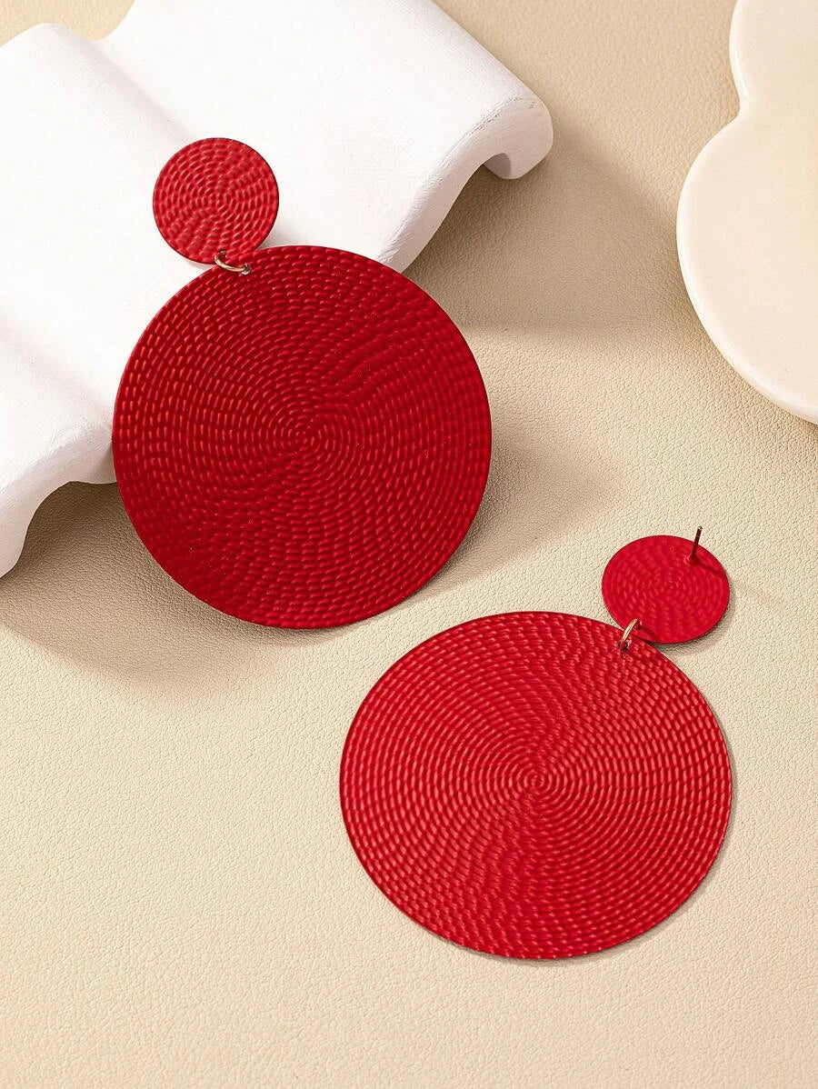 Exaggerated Geometric Drop Earrings