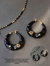 French Retro Asymmetrical Drop Earrings