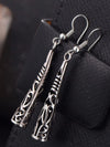 Vintage Silver Bohemian Flower Earrings