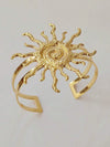 Gold Flower Bangle