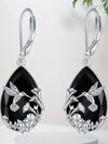 Vintage Teardrop Hummingbird Earrings