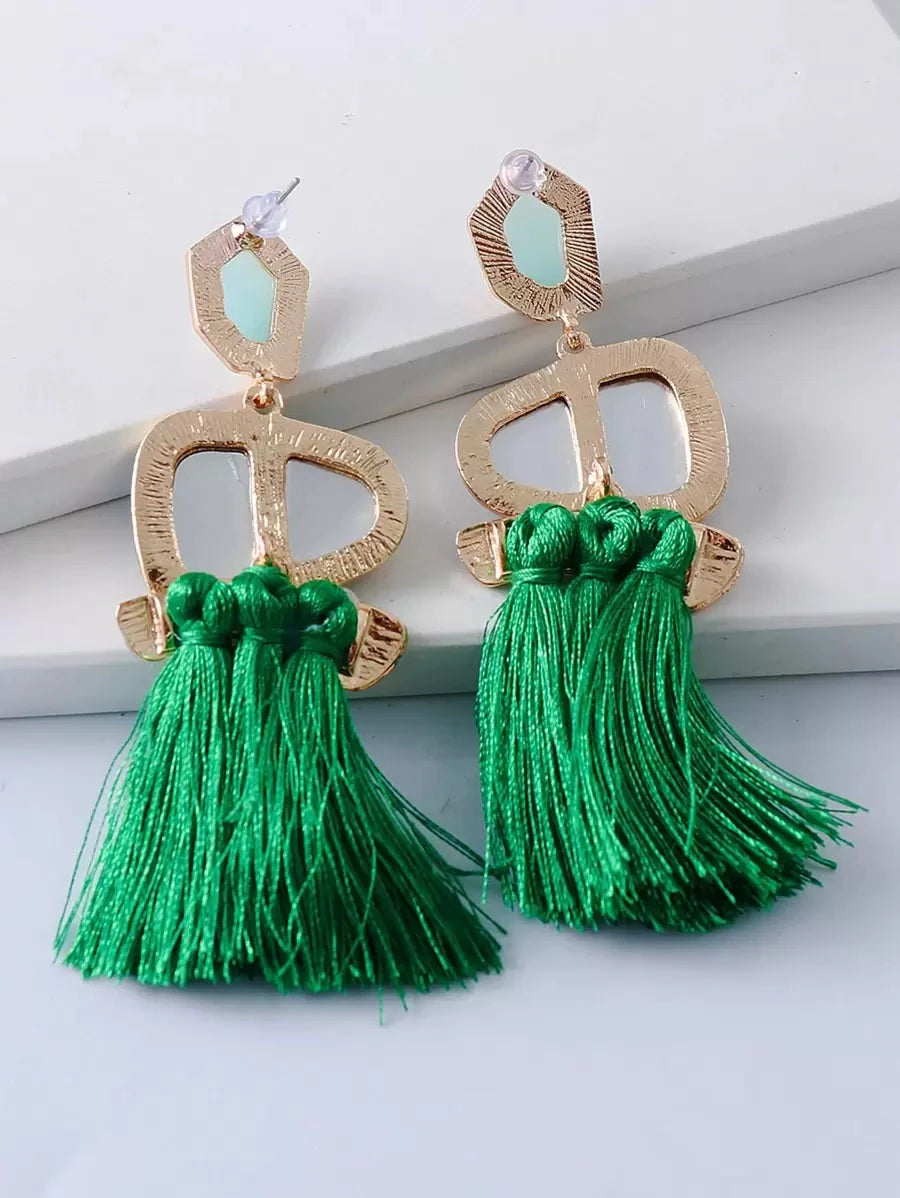 Juran Tassel Drop Earrings