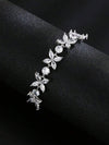Gold Cubic Zirconia Chain Bracelet