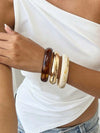 Yellow Round Bracelet Set