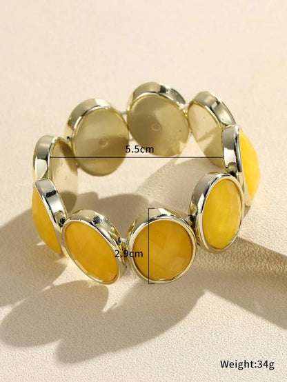 Oval Decor Beaded Bracelet