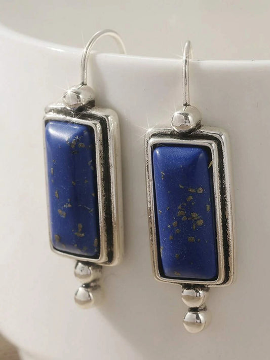 Minimalist Rectangular Dangle Earrings