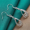 Twisted Wave Teardrop Earrings